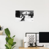 Timberline Lodge en "Lady" de eigenaar Poster (Thuiskantoor)