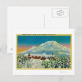 Timberline Lodge in de winter te Mt Hood Briefkaart (Voorkant / Achterkant)