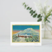 Timberline Lodge in de winter te Mt Hood Briefkaart (Staand voorkant)