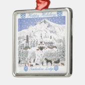 Timberline Lodge-kerstversiering Metalen Ornament (Links)