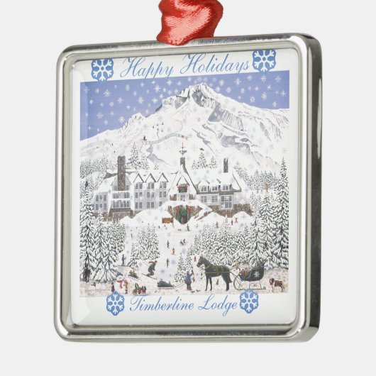 Timberline Lodge-kerstversiering Metalen Ornament (Links)