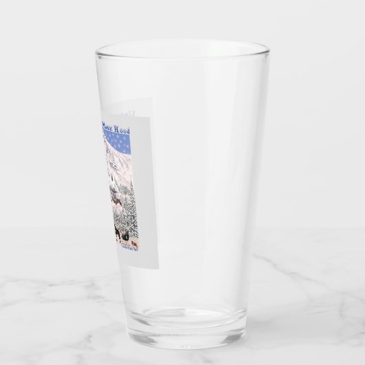 Timberline Lodge ~ Mount Hood kussen Glas (Links)