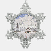 Timberline Lodge Tin Sneeuwvlok Ornament (Voorkant)