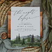 Timberline | Mountain Forest Rehearsal Dinner Kaart