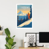 Timberline Print Oregon Ski Poster 1 (Thuiskantoor)