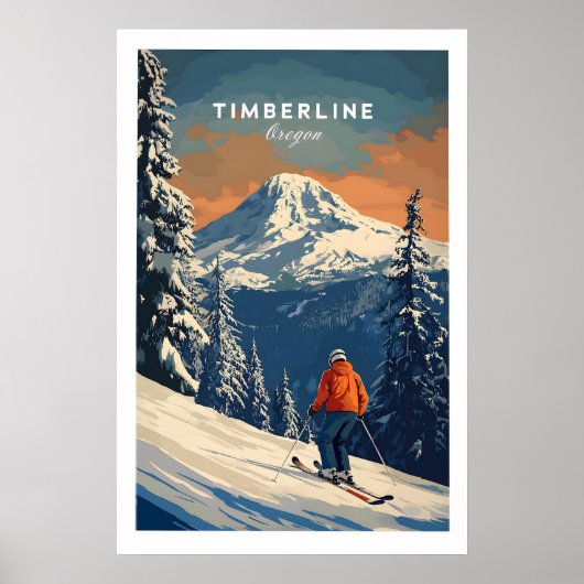 Timberline Reisposter - Oregon 1 Poster (Voorkant)