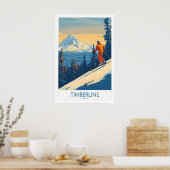 Timberline Wand Kunst Ski Poster 1 (Keuken)