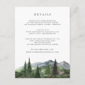 Timberline | Wedding Guest Details Enclosure Card Informatiekaartje (Voorkant)