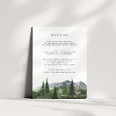 Timberline | Wedding Guest Details Enclosure Card Informatiekaartje
