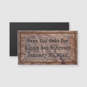 Timberlines Magnetic Save the Date Card (Voorkant / Achterkant)