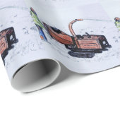 Timberwolf-houtchipper Cadeaupapier (Rol Hoek)