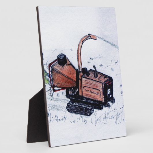 Timberwolf-houtchipper Fotoplaat (Zijkant)