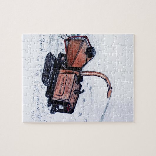 Timberwolf-houtchipper Legpuzzel (Horizontaal)