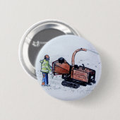 Timberwolf-houtchipper Ronde Button 5,7 Cm (Voorkant /achterkant)