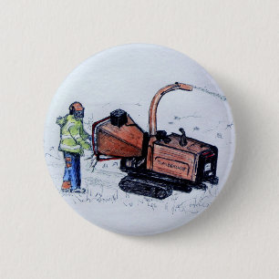 Timberwolf-houtchipper Ronde Button 5,7 Cm