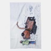 Timberwolf-houtchipper Theedoek (Verticaal)