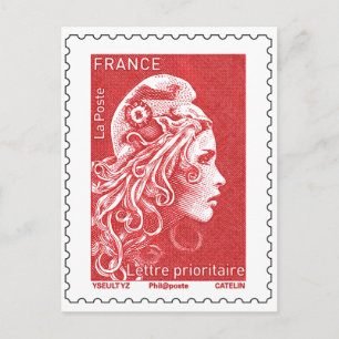 Timbre Marianne Briefkaart