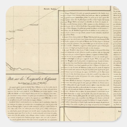 Timbuktu Afrika Vierkante Sticker (Voorkant)