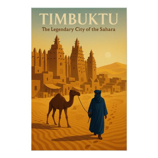 TIMBUKTU – De Legendarische Stad van de Sahara” Perfect Poster (Voorkant)