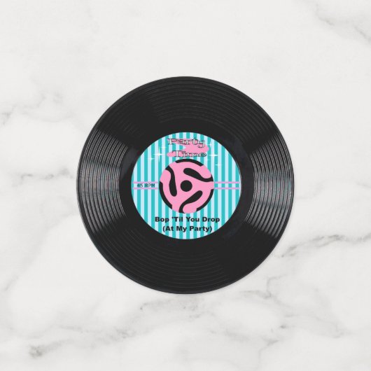 Time 45-rpm bij feestdag confetti (Kleine voorkant)