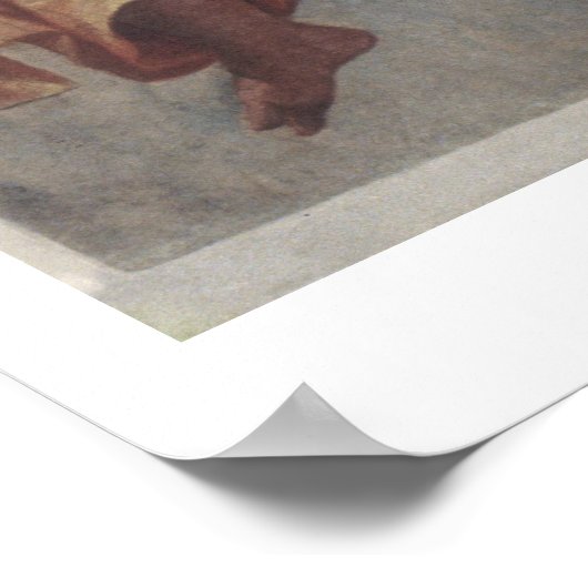 Time and Fame, van de sacristy (fresco) Poster (Hoek)