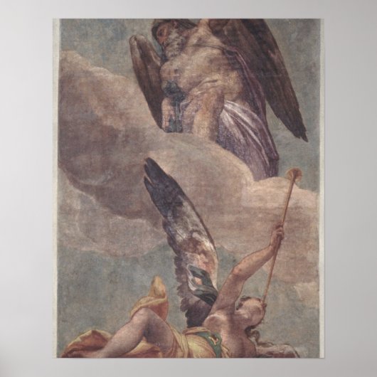 Time and Fame, van de sacristy (fresco) Poster (Voorkant)