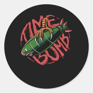 Time Bomb Ronde Sticker