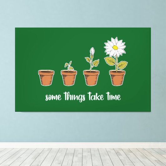 Time Canvas Afdruk (Insitu (Houten vloer))