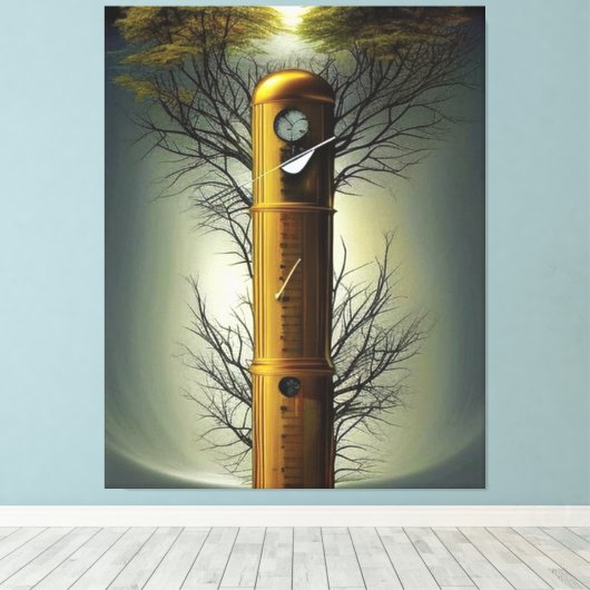 Time Canvas afdrukken (Insitu (Houten vloer))