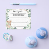 Time Capsule Advice Baby shower Beer Greenercard Flyer (Enkel)