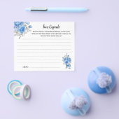 Time Capsule Advice BlueFlowers Vrijgezellenfeest Flyer (Enkel)