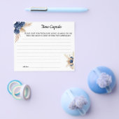 Time Capsule Advice BlueFlowers Vrijgezellenfeest Flyer (Enkel)