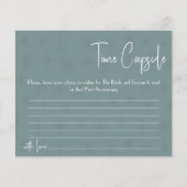 Time Capsule Advice Coule Vrijgezellenfeest Card F Flyer (Voorkant)