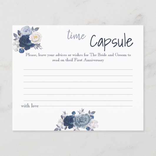 Time Capsule Advice Coule Vrijgezellenfeest Card F Flyer (Voorkant)