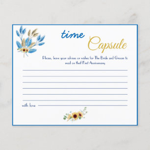 Time Capsule Advice Coule Vrijgezellenfeest Card F Flyer