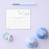 Time Capsule Advice Coule Vrijgezellenfeest Card F Flyer (Enkel)