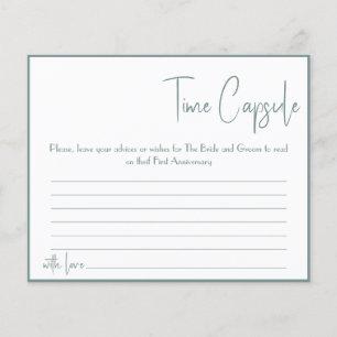 Time Capsule Advice Coule Vrijgezellenfeest Card F Flyer