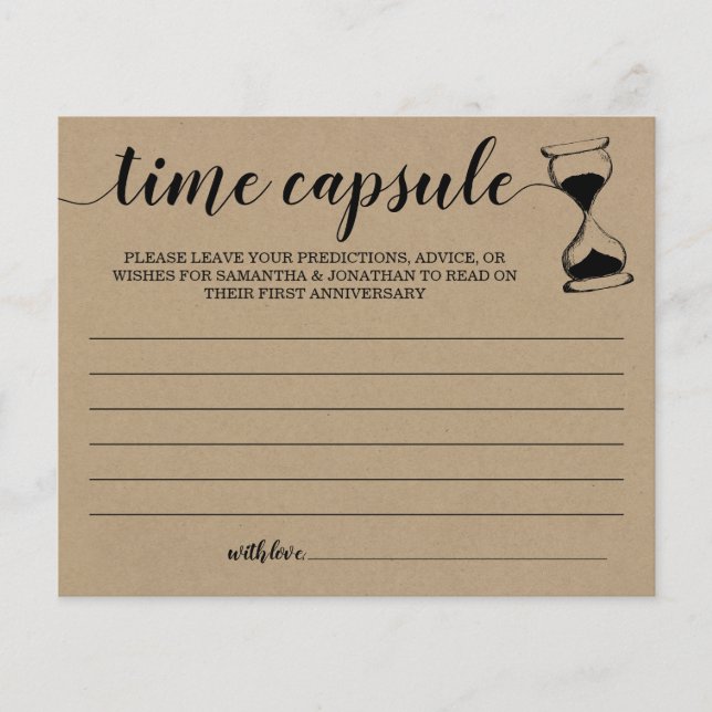 Time Capsule Advice Coupure Vrijgezellenfeest (Voorkant)