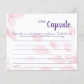 Time Capsule Advice Coupure Vrijgezellenfeest Flyer (Voorkant)