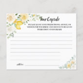 Time Capsule Advice Lemon&Rozen Vrijgezellenfeest  Flyer (Voorkant)