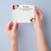 Time Capsule Advice Marsala Vrijgezellenfeest Kaar Flyer (Hand)