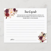 Time Capsule Advice Marsala Vrijgezellenfeest Kaar Flyer