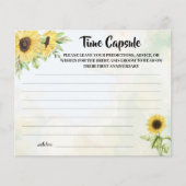 Time Capsule Advice Sunflower Vrijgezellenfeest Ca Flyer (Voorkant)