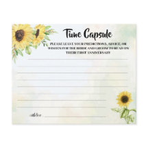 Time Capsule Advice Sunflower Vrijgezellenfeest Ca