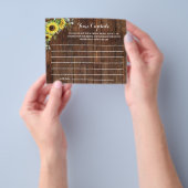 Time Capsule Advice Sunflower Vrijgezellenfeest Ga Flyer (Hand)