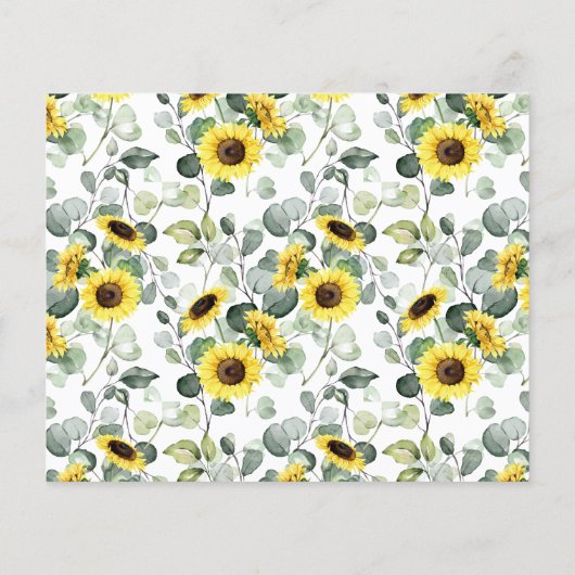 Time Capsule Advice Sunflower Vrijgezellenfeest Ga Flyer (Achterkant)