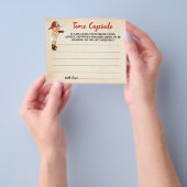 Time Capsule Advice voor Baby brandweerschoeisel Flyer (Hand)