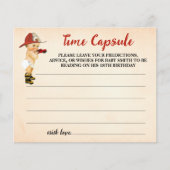 Time Capsule Advice voor Baby brandweerschoeisel Flyer (Voorkant)