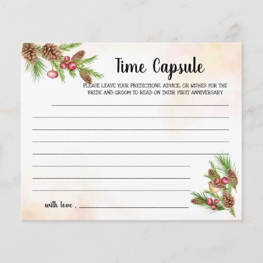 Time Capsule Advice Vrijgezellenfeest voor kerstmi Flyer (Voorkant)