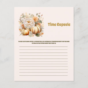 Time capsule baby shower spel